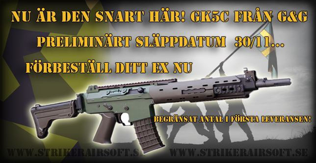 Striker Airsoft: AK5C och tillbehör