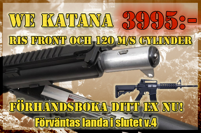 Striker Airsoft: Nya WE Katana landar i Sverige!
