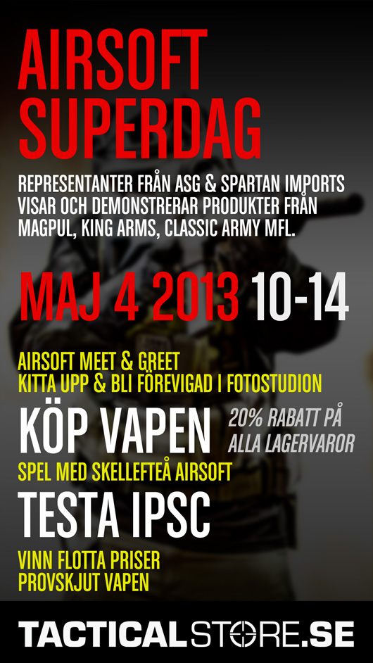 Tacticalstore Airsoft Superdag 2013