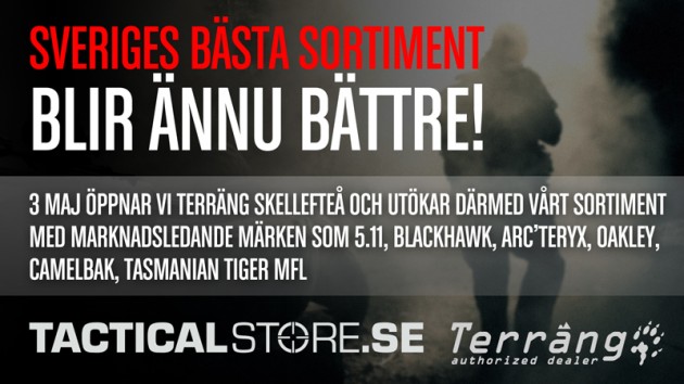 Tacticalstore: Terräng authorized dealer