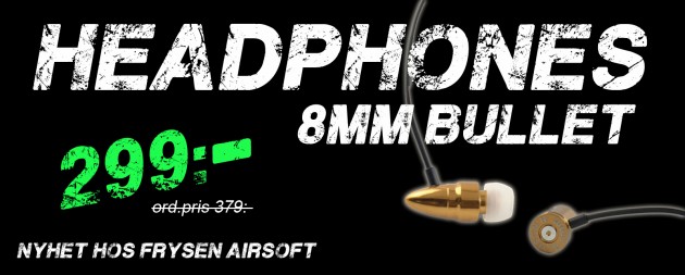 8mm bullet headphones