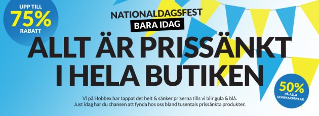 Nationaldagsfirande hos Hobbex