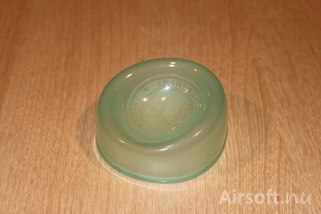 The green rubber dome works well as a suction cup.
