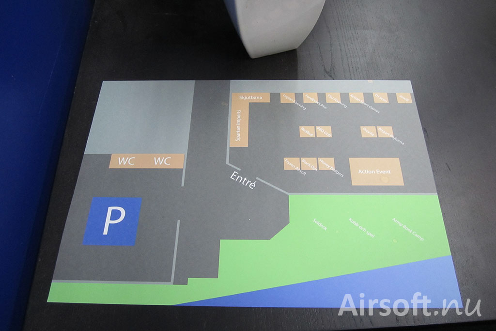 Karta över Frysen Airsoftcon.