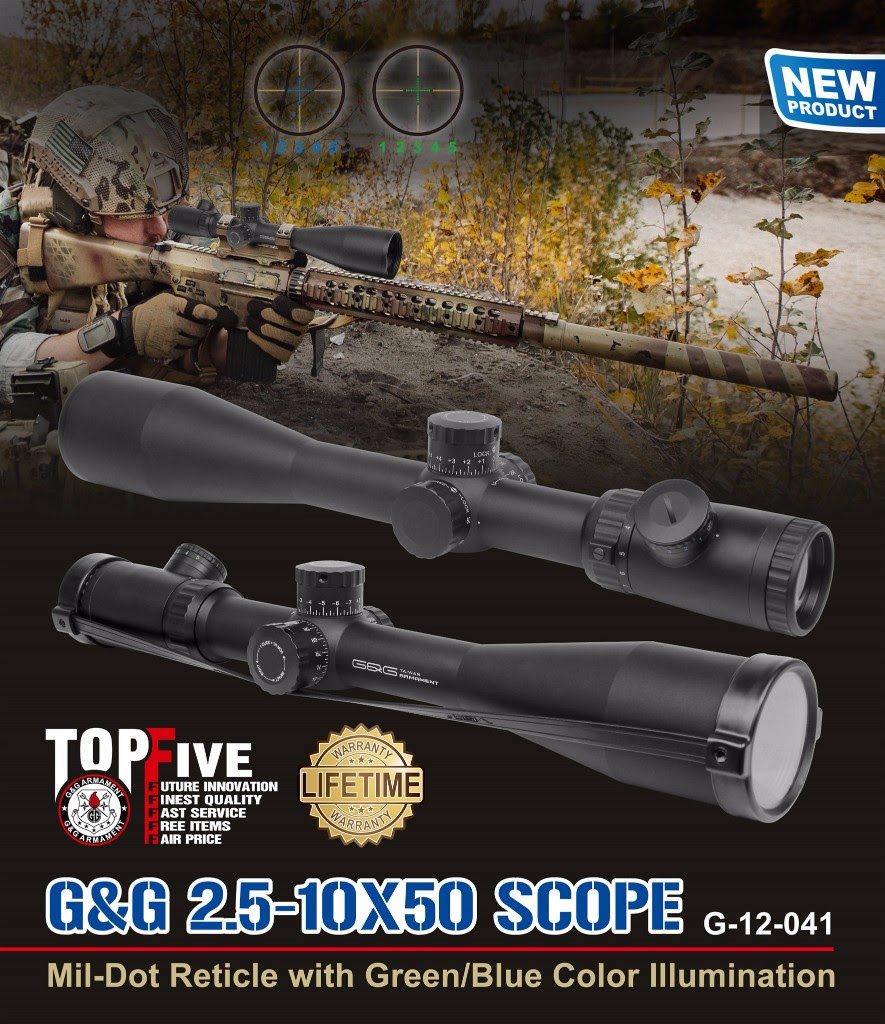 G&G 2.5-10X50 Scope